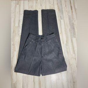 White polka on top of black denim Rockies